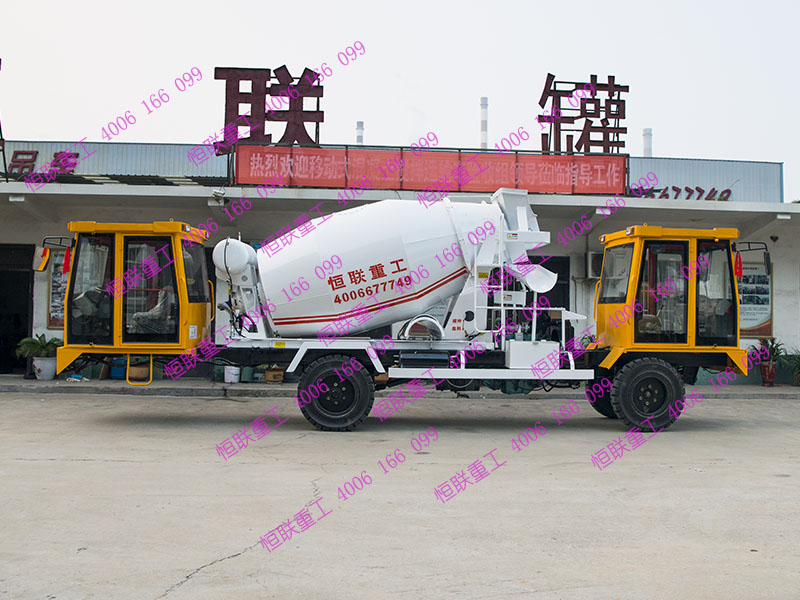 雙頭超窄小型攪拌車(chē)